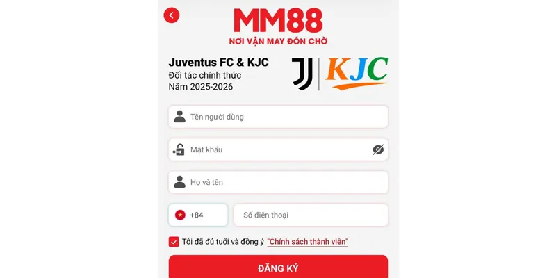 MM88 🌟 Cá Cược Cùng MM88.COM ✔️ Đăng Ký Thưởng +88K 22 Đăng ký MM88 trên Mobile
