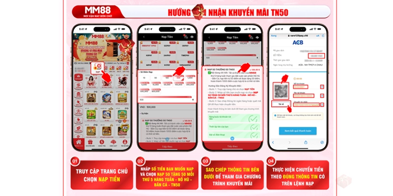 MM88 🌟 Cá Cược Cùng MM88.COM ✔️ Đăng Ký Thưởng +88K 27 Sự kiện ưu đãi MM88 nạp 50 tặng 50 mỗi tuần