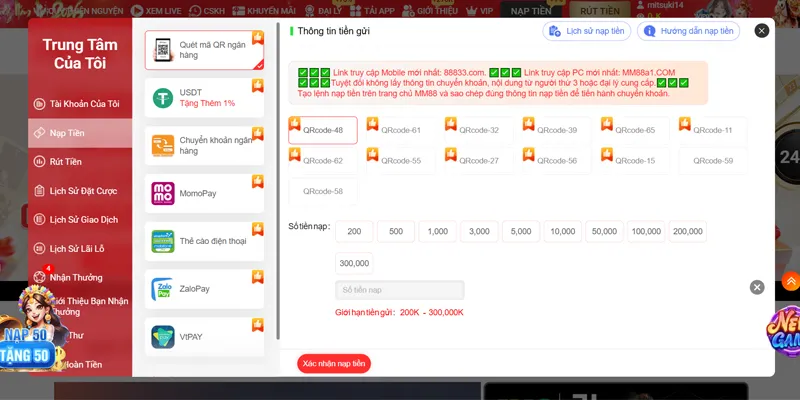 MM88 🌟 Cá Cược Cùng MM88.COM ✔️ Đăng Ký Thưởng +88K 25 Tính năng nạp rút tiền MM88 siêu tốc trong 3 phút